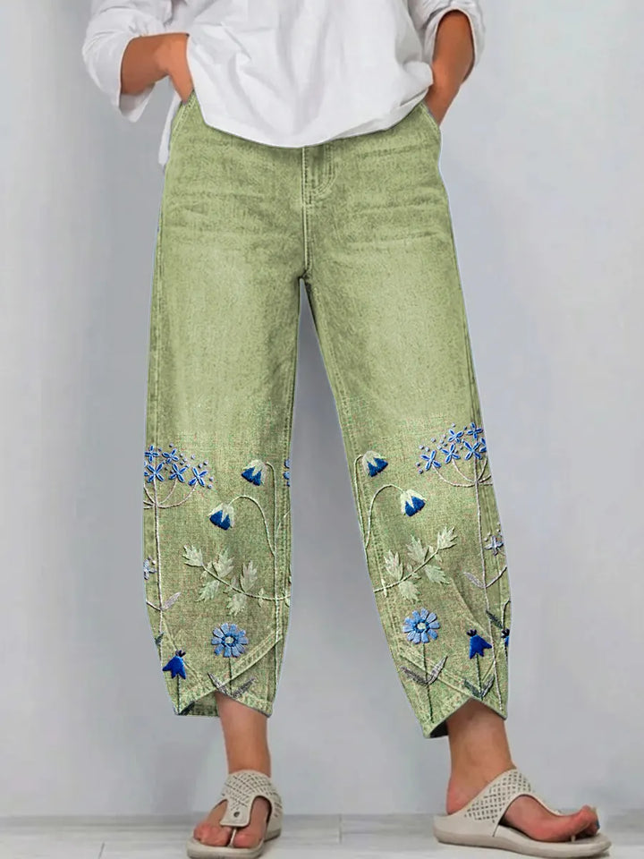 Hazel™ | Casual Embroidered Pants