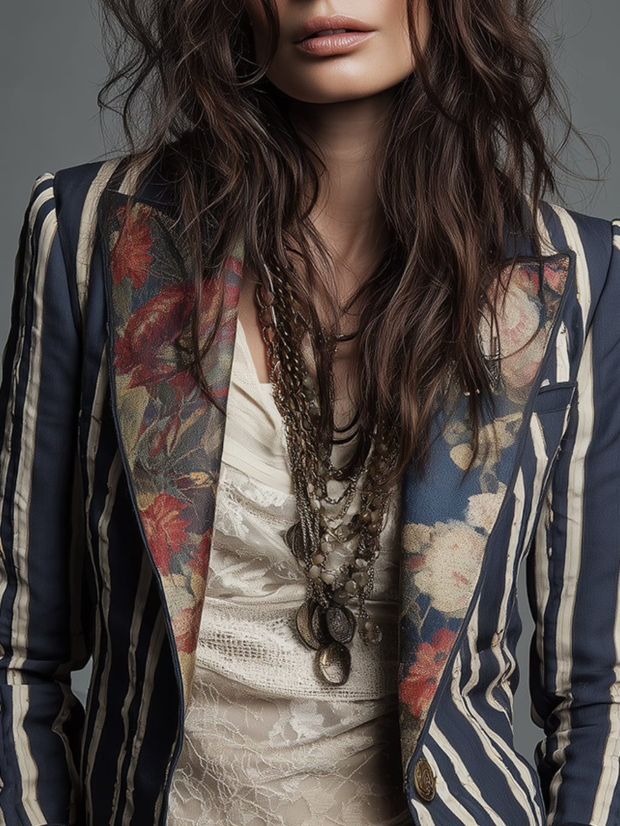 Juniper™ | Bohemian Striped Blazer