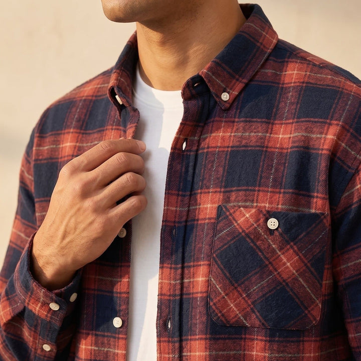 Natan™| Plaid Cotton Shirt