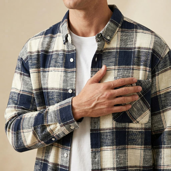 Natan™| Plaid Cotton Shirt