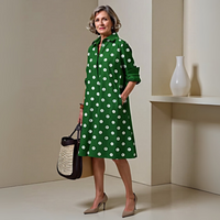 Green with white dots
