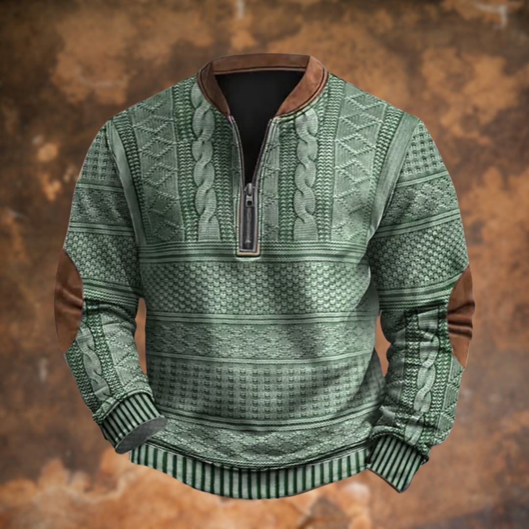 Joseph™|Vintage zip-up sweatshirt for men