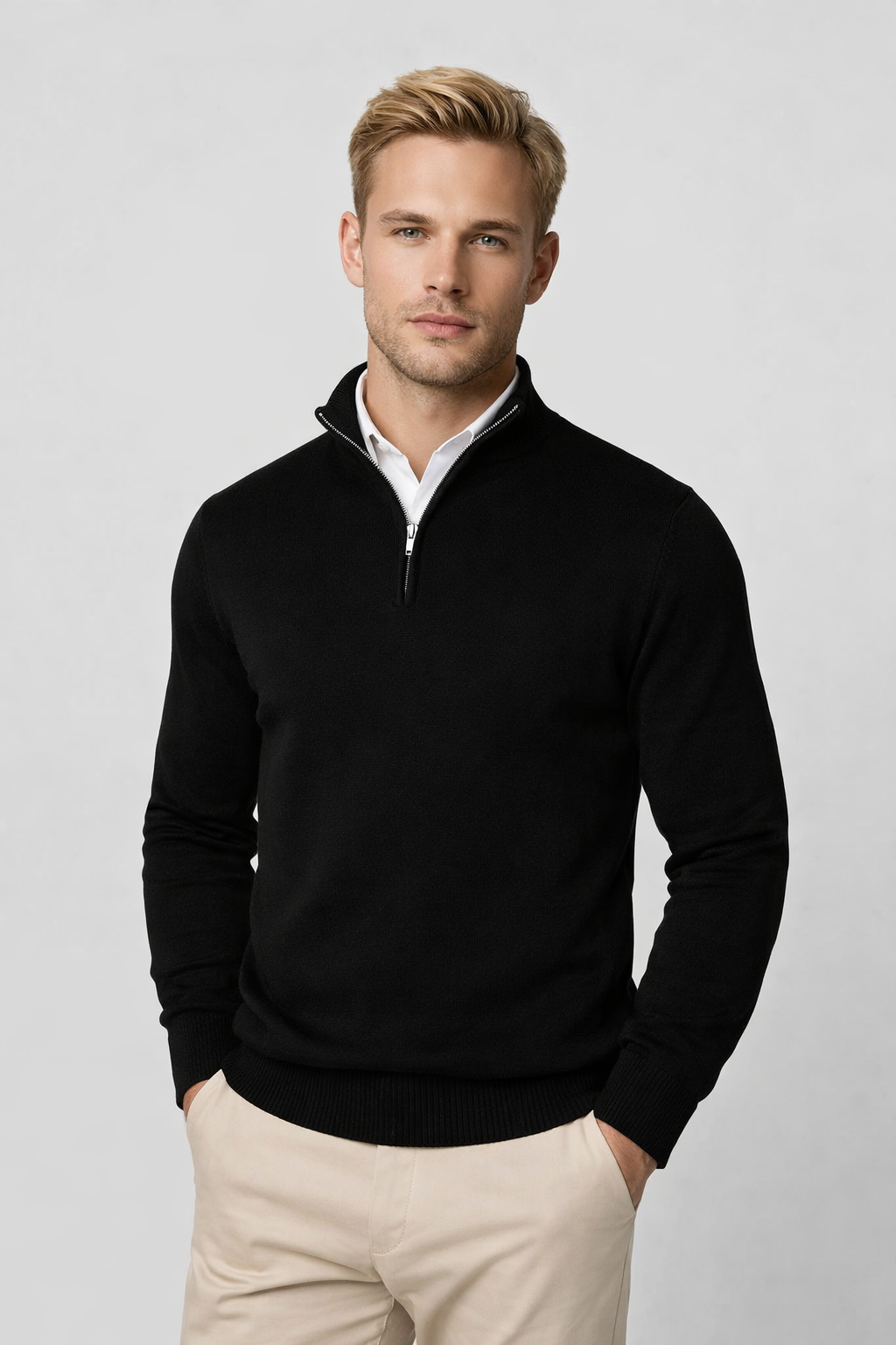 Olie™ | Half-Zip High Neck Sweater
