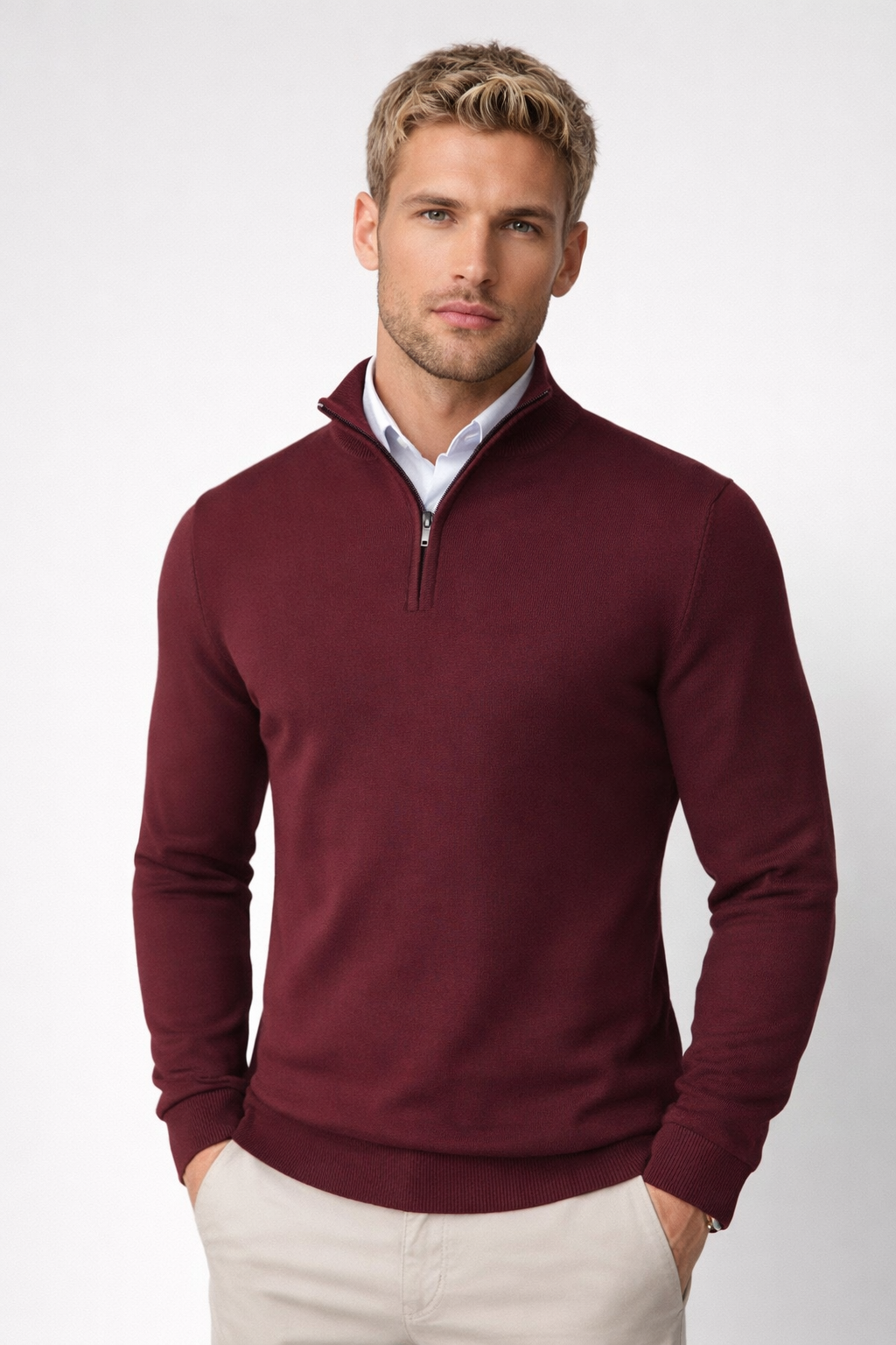Olie™ | Half-Zip High Neck Sweater