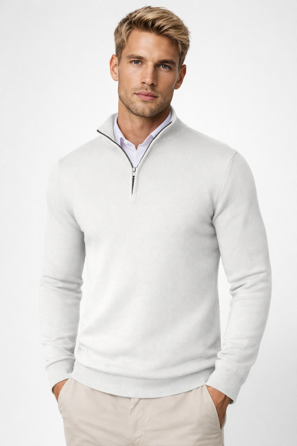 Olie™ | Half-Zip High Neck Sweater