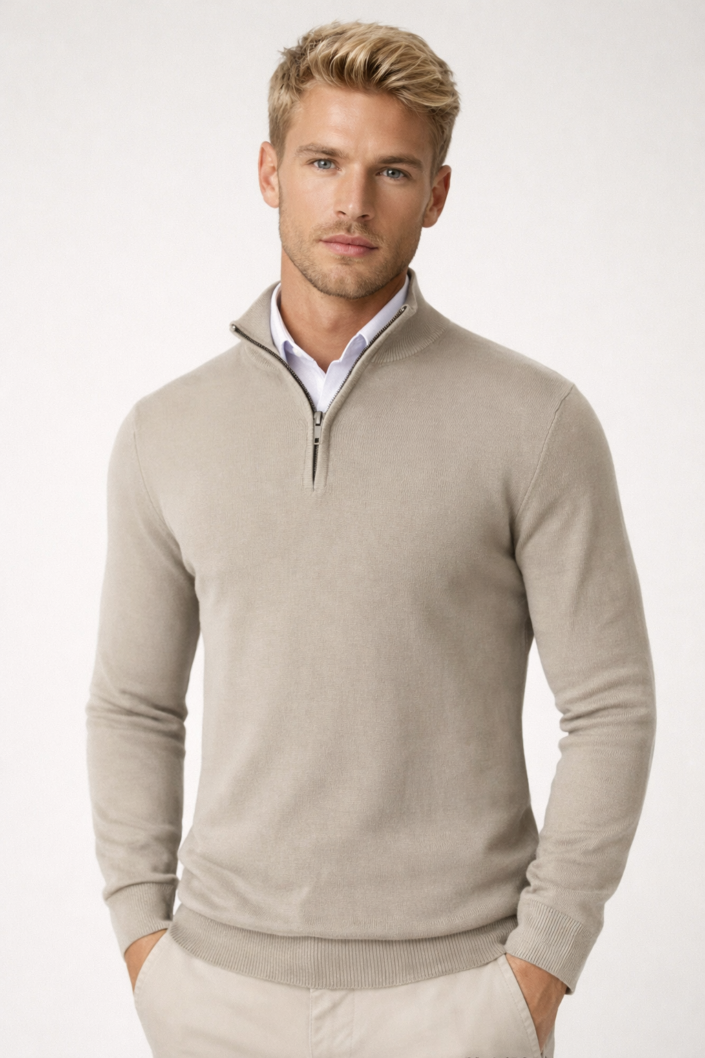 Olie™ | Half-Zip High Neck Sweater