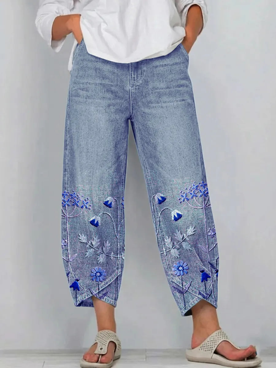 Hazel™ | Casual Embroidered Pants
