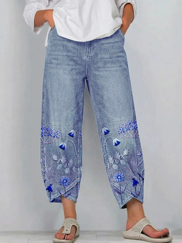 Hazel™ | Casual Embroidered Pants