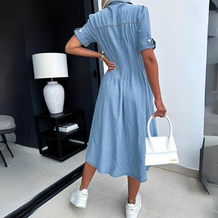 Ellie™|Trendy denim dress