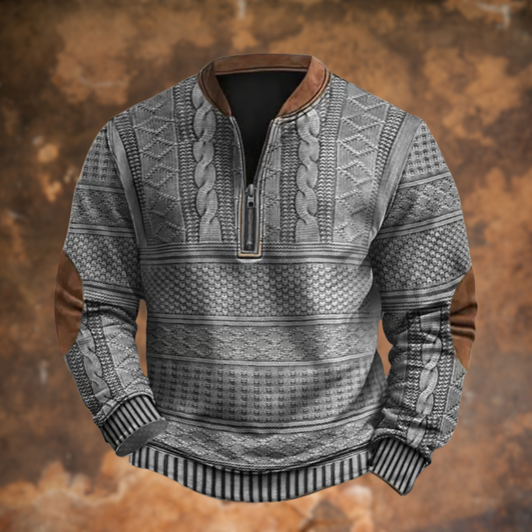 Joseph™|Vintage zip-up sweatshirt for men