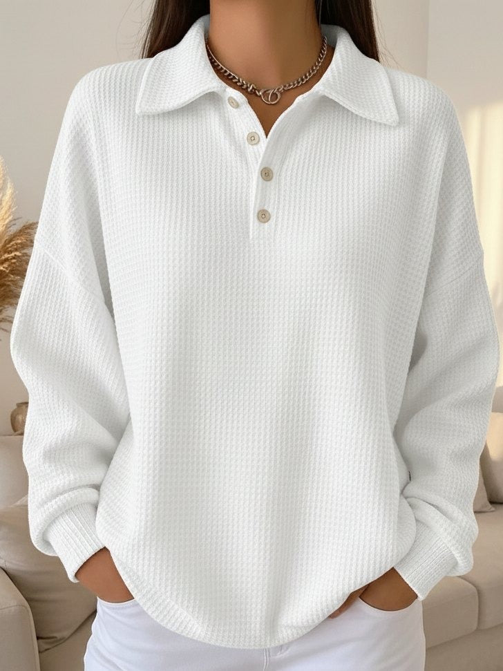 Sofia™ | Textured Polo Sweater