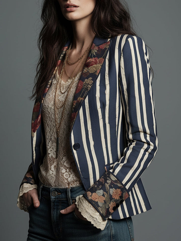 Juniper™ | Bohemian Striped Blazer