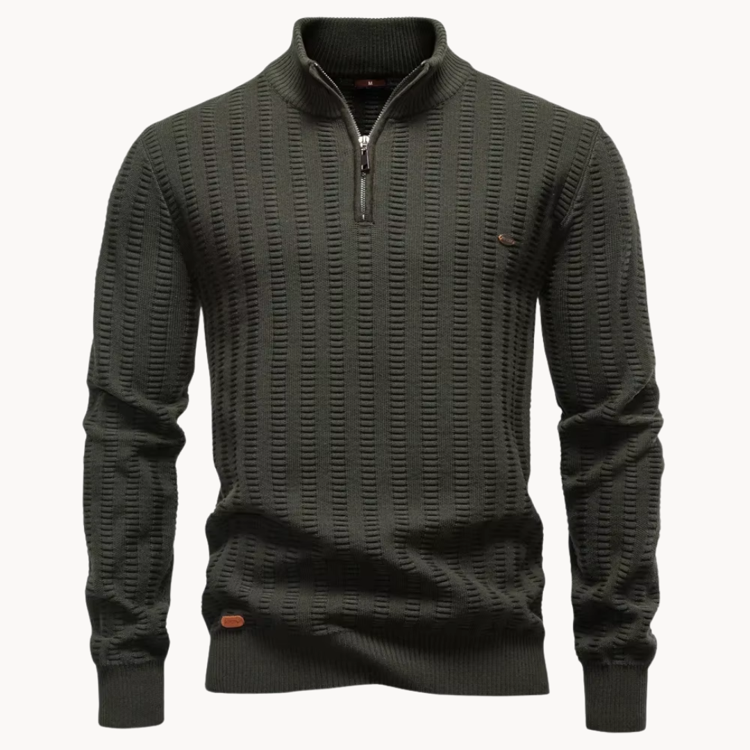 Michael™ | Textured Quarter Zip Sweater