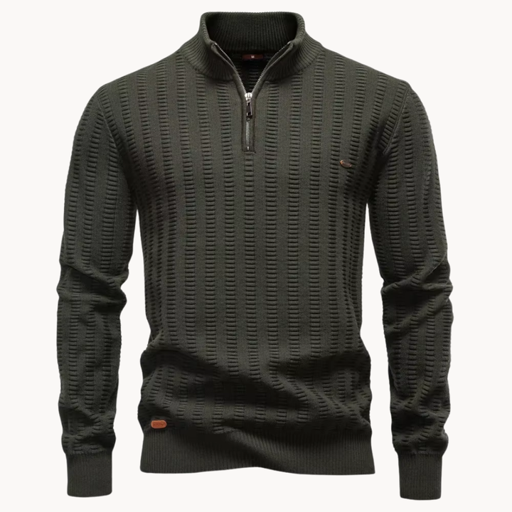 Michael™ | Textured Quarter Zip Sweater