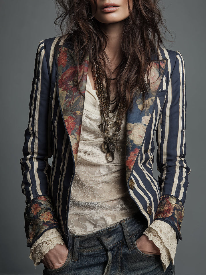 Juniper™ | Bohemian Striped Blazer