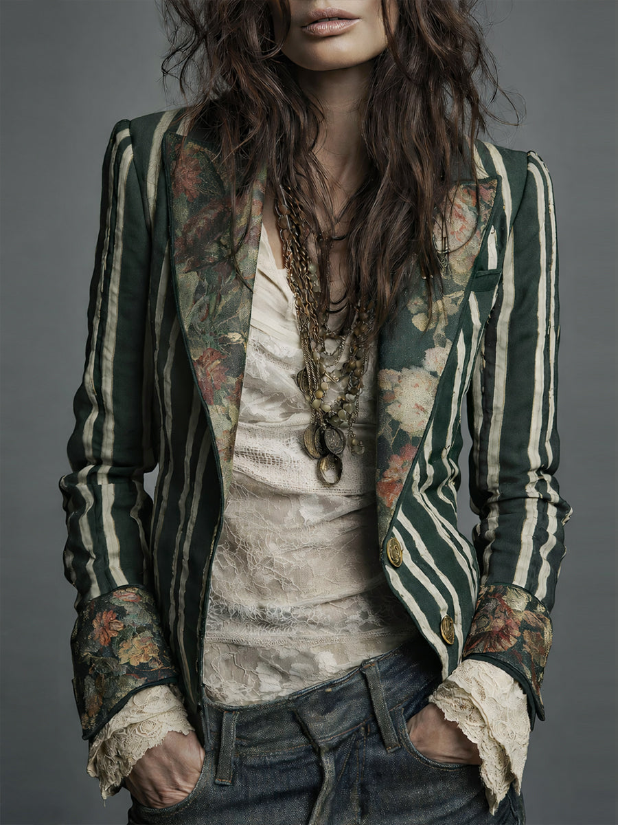 Juniper™ | Bohemian Striped Blazer