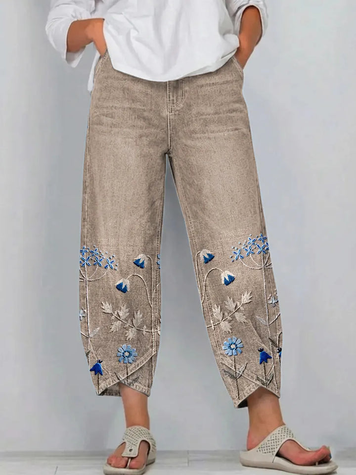 Hazel™ | Casual Embroidered Pants