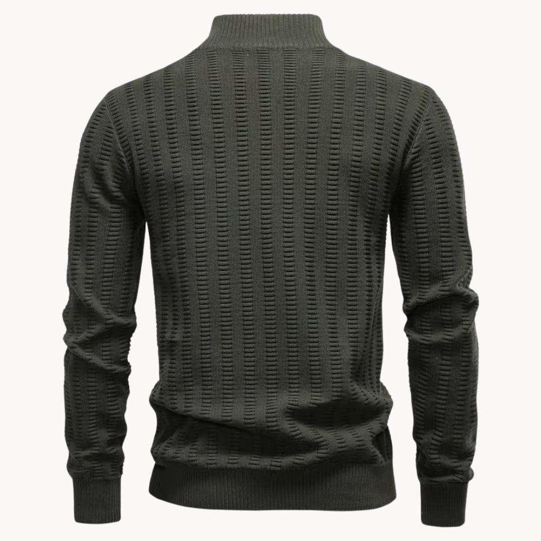 Michael™ | Textured Quarter Zip Sweater