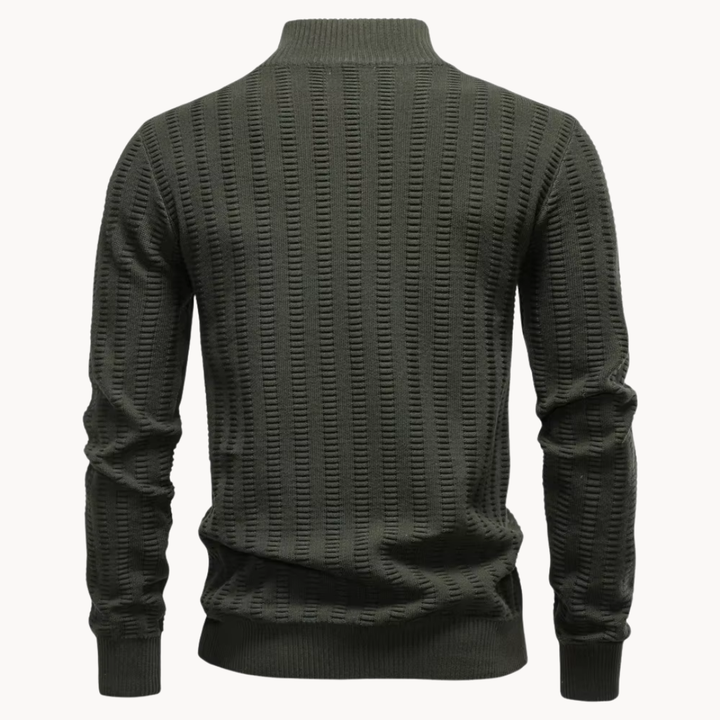 Michael™ | Textured Quarter Zip Sweater