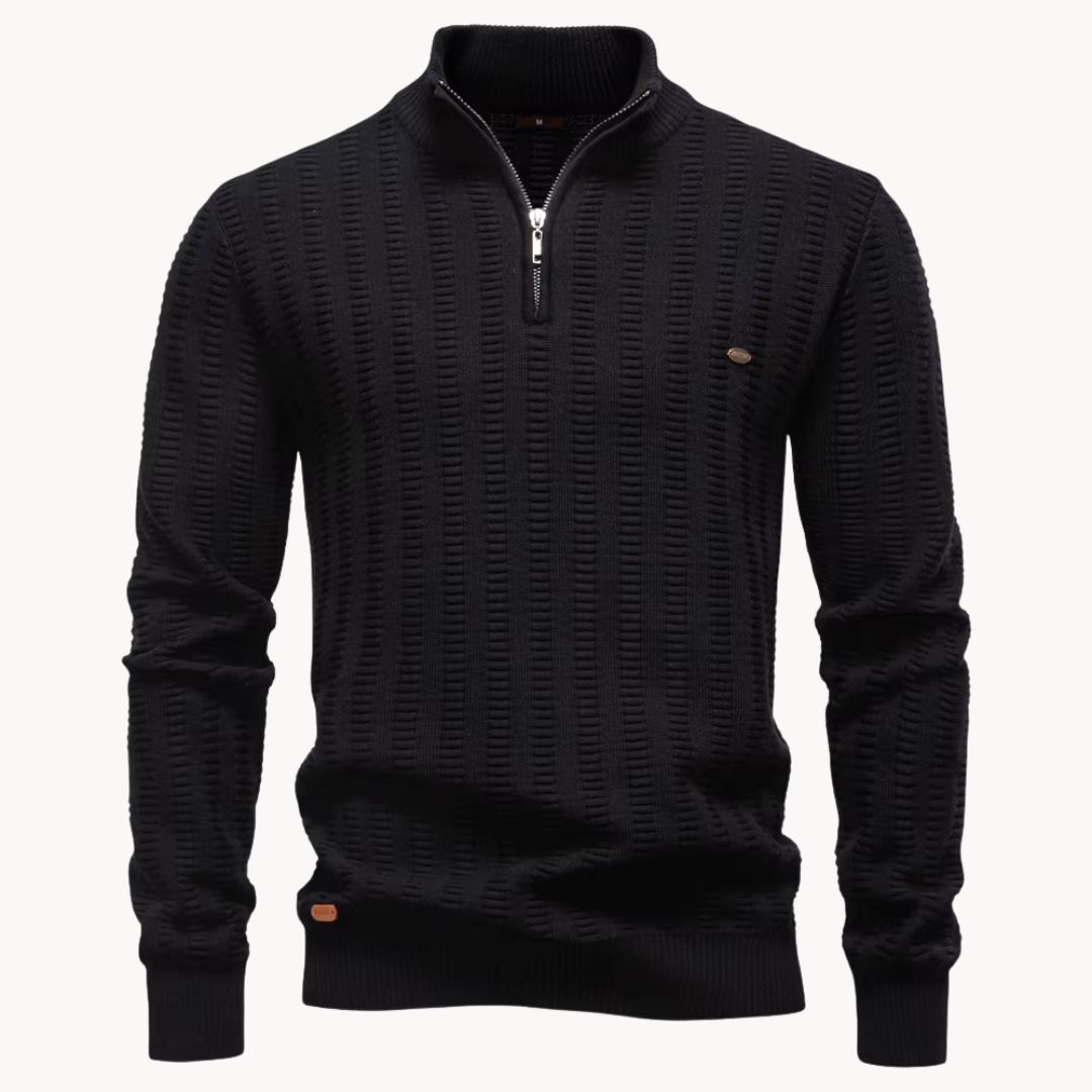 Michael™ | Textured Quarter Zip Sweater