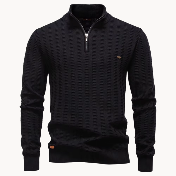 Michael™ | Textured Quarter Zip Sweater