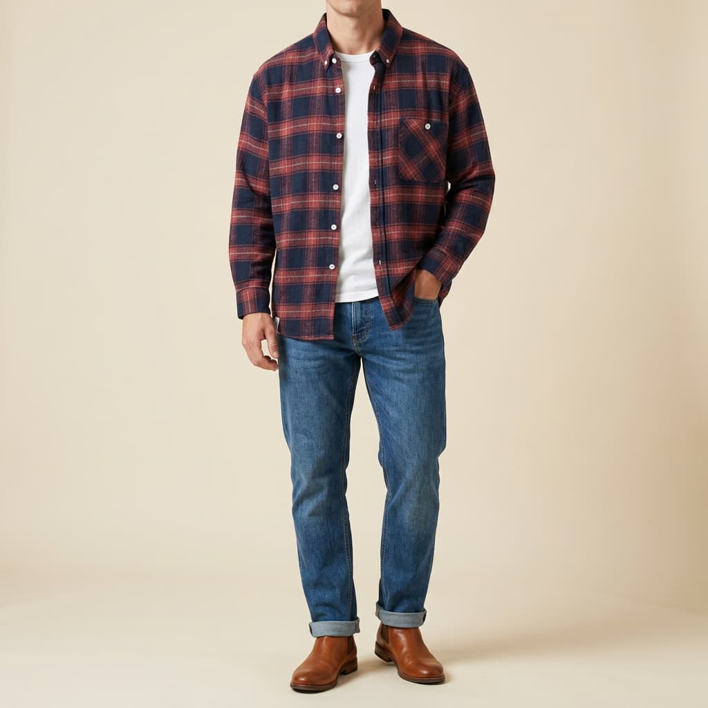 Natan™| Plaid Cotton Shirt