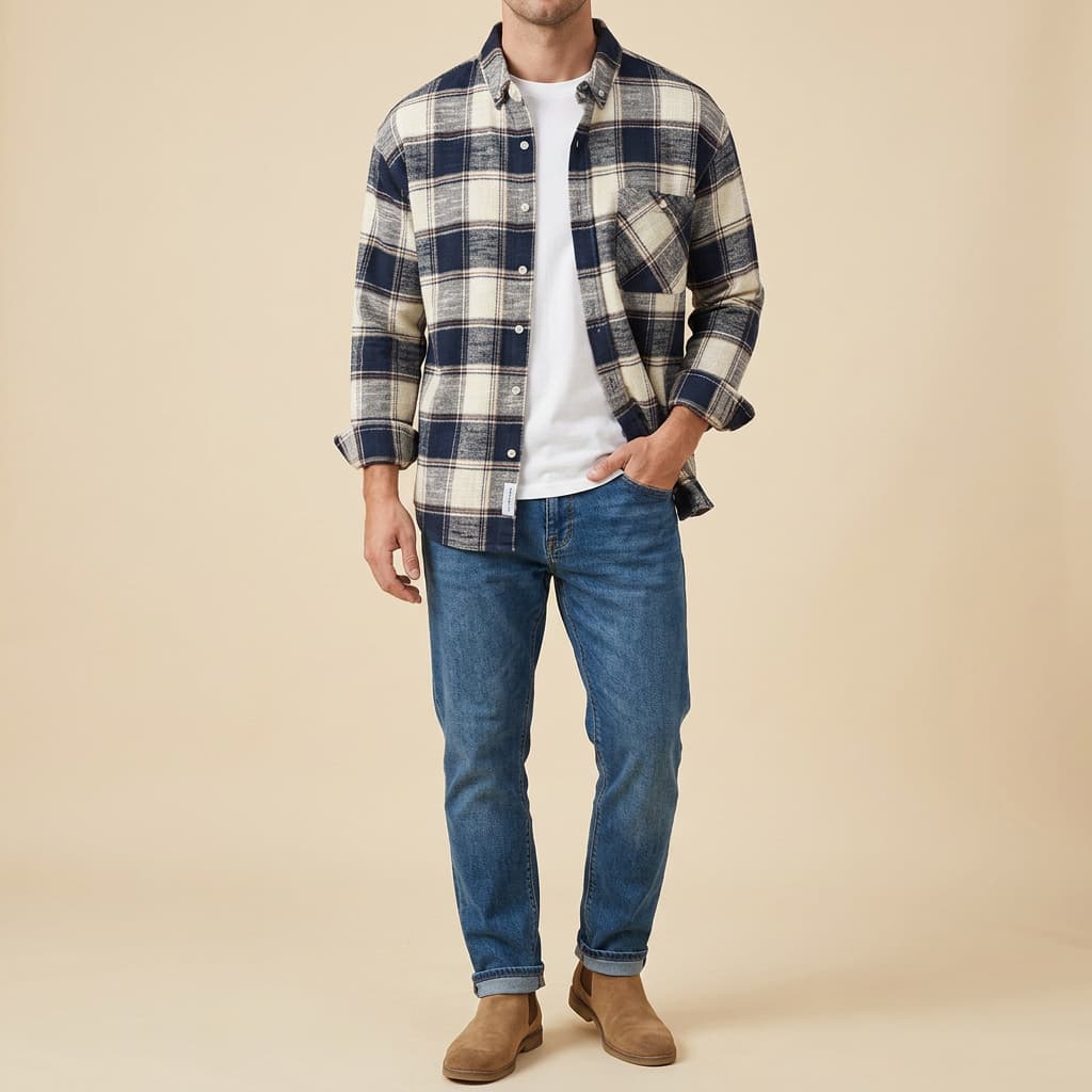 Natan™| Plaid Cotton Shirt