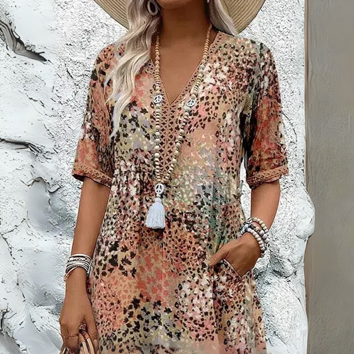 Eleanor™|Vibrant Mid Length Dress