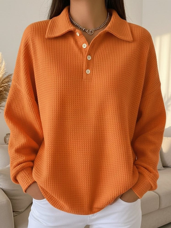Sofia™ | Textured Polo Sweater
