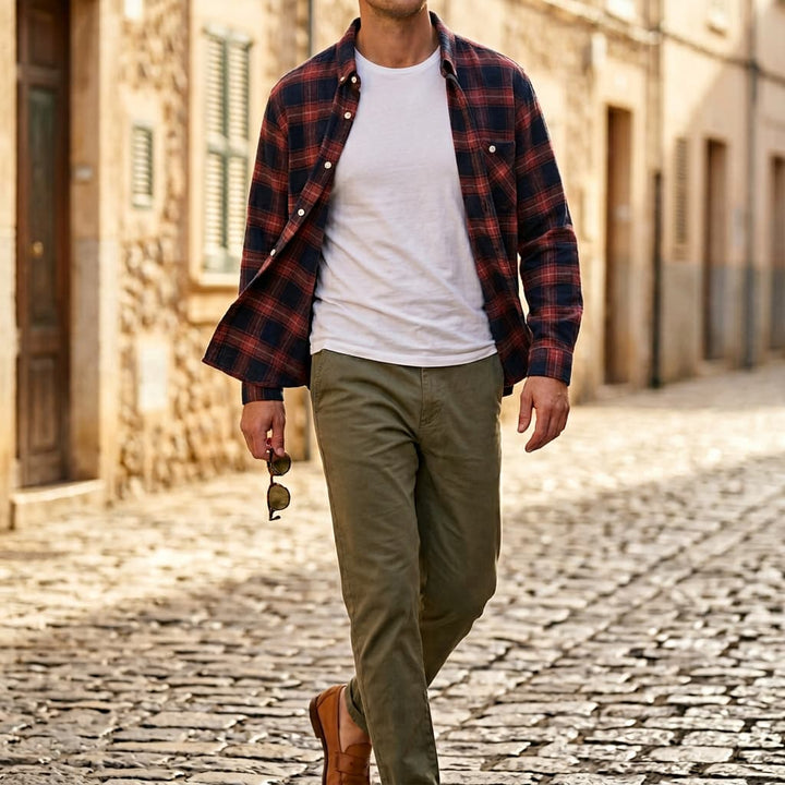 Natan™| Plaid Cotton Shirt