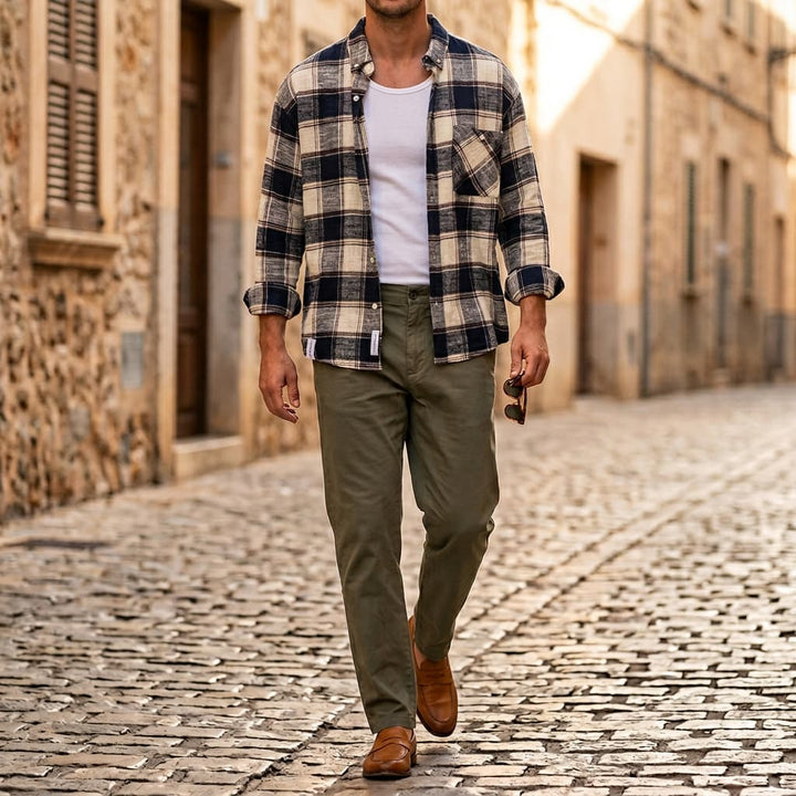 Natan™| Plaid Cotton Shirt