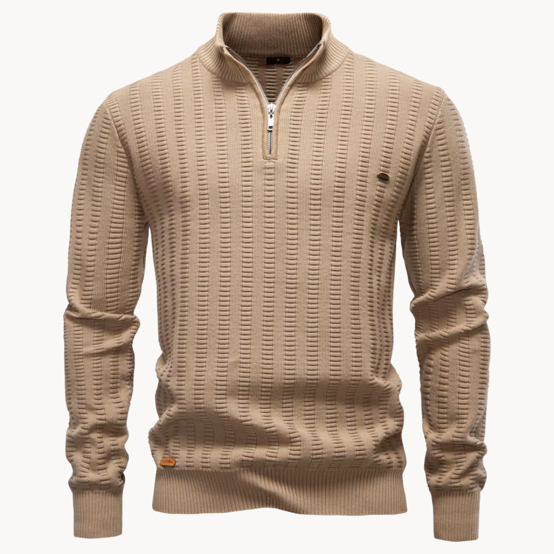 Michael™ | Textured Quarter Zip Sweater