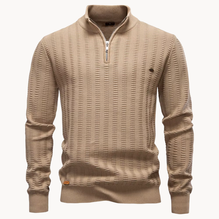 Michael™ | Textured Quarter Zip Sweater