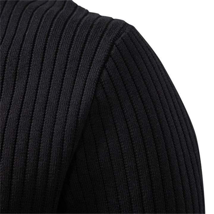 Damian™ | Rib-Knit Henley Shirt