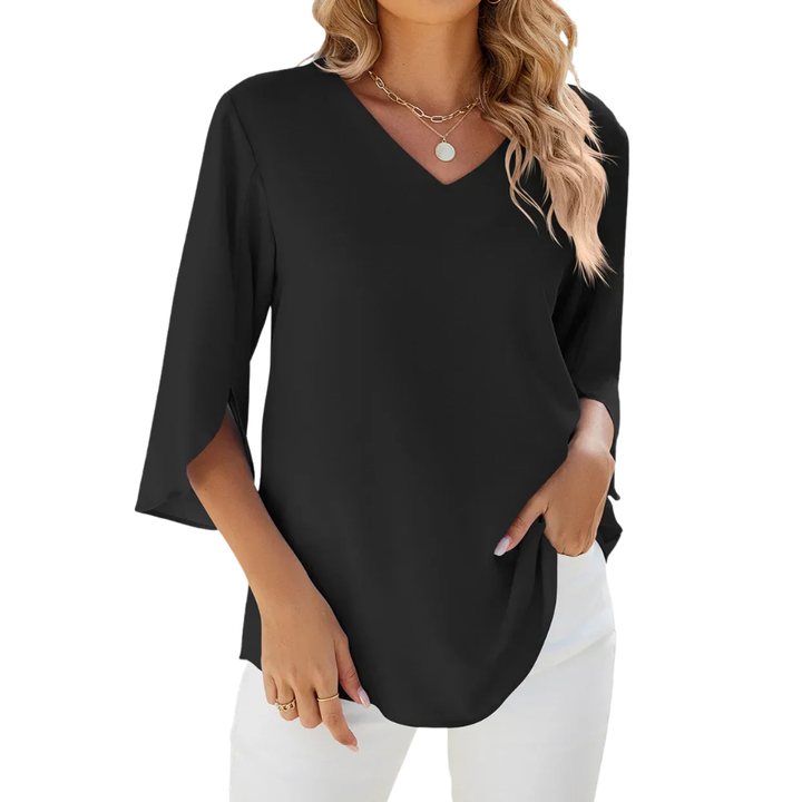Esmira™|V-neck blouse