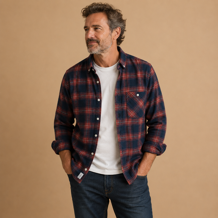 Natan™| Plaid Cotton Shirt