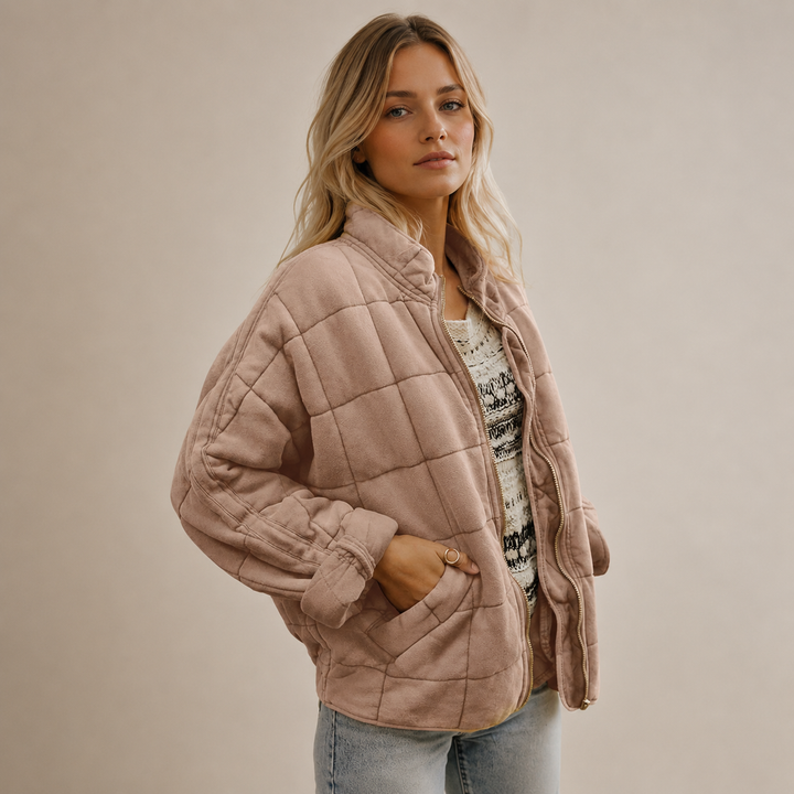 Grace™|Oversized quilted jacket