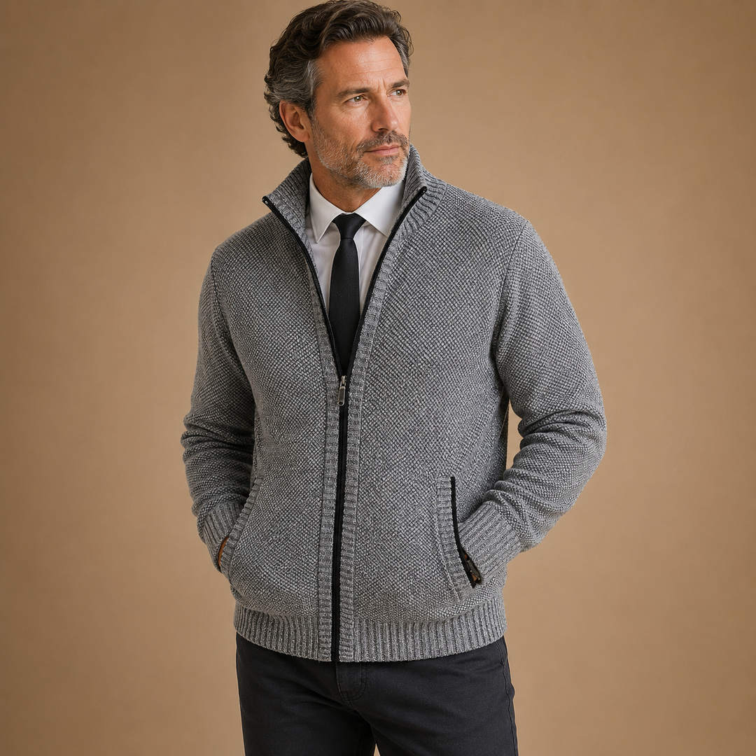 Brad™ | Premium Full-Zip Cardigan