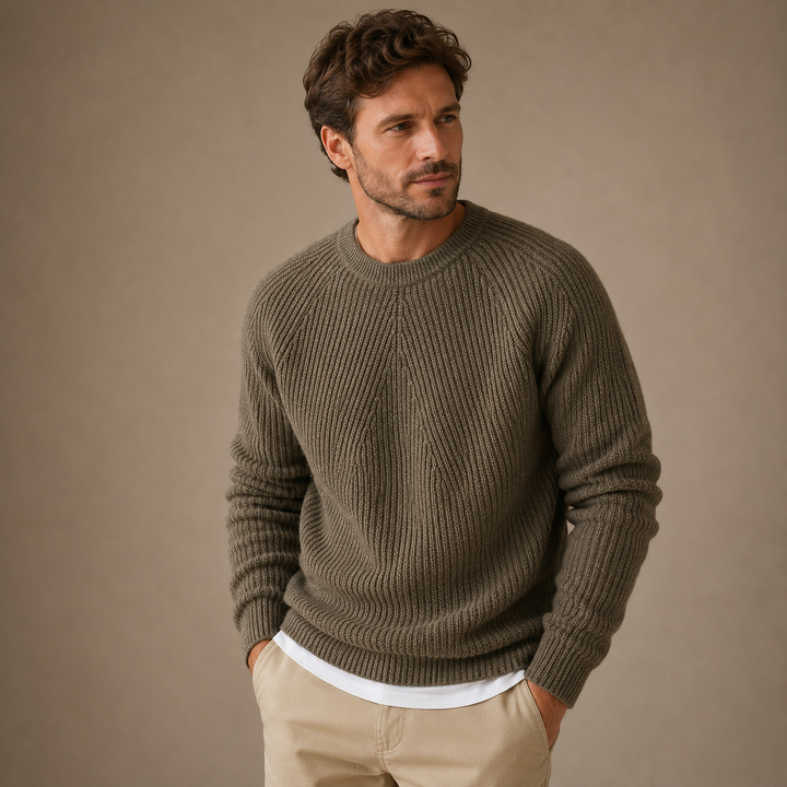 James™|Ridge knit sweater