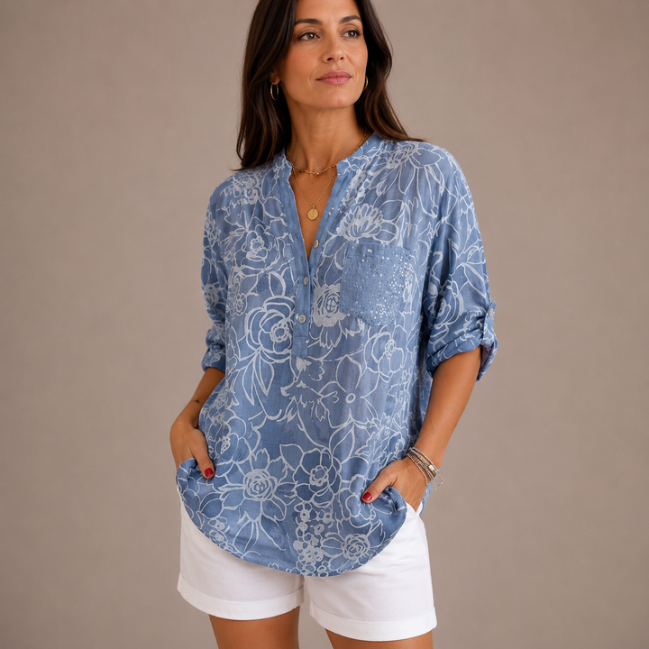 Thea™|Floral Print Blouse