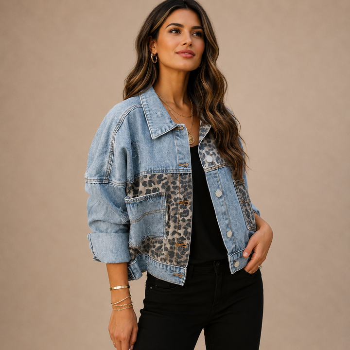Violet™|Trendy leopard-print jacket