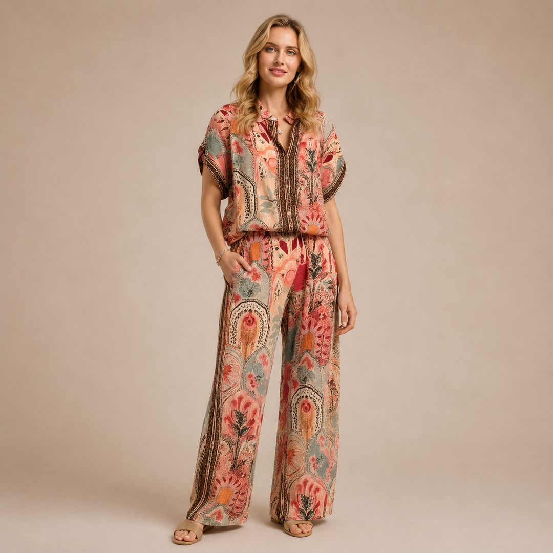 Elsie™|Printed Two-Piece Set