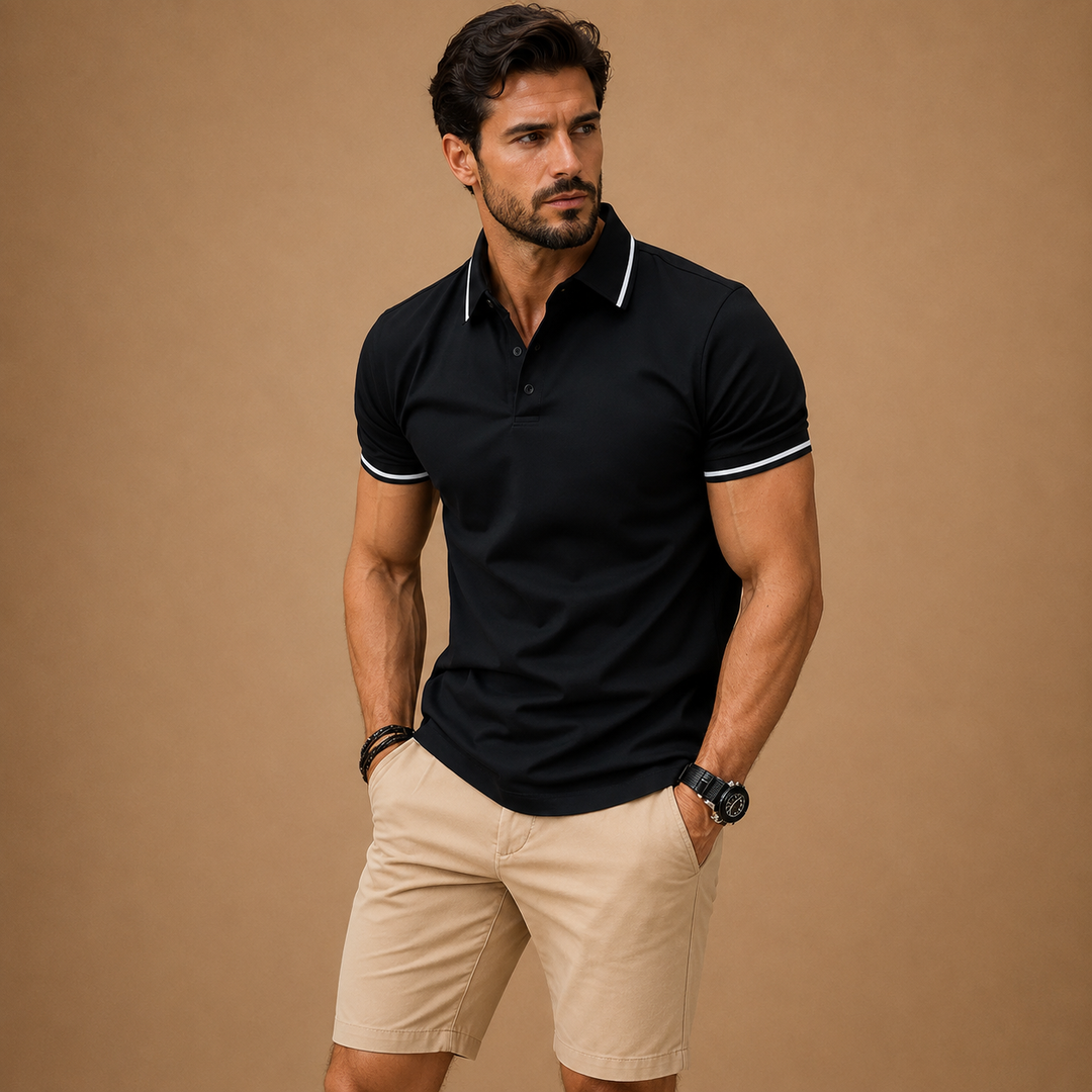 Zev™|Polo Shirt With Collar