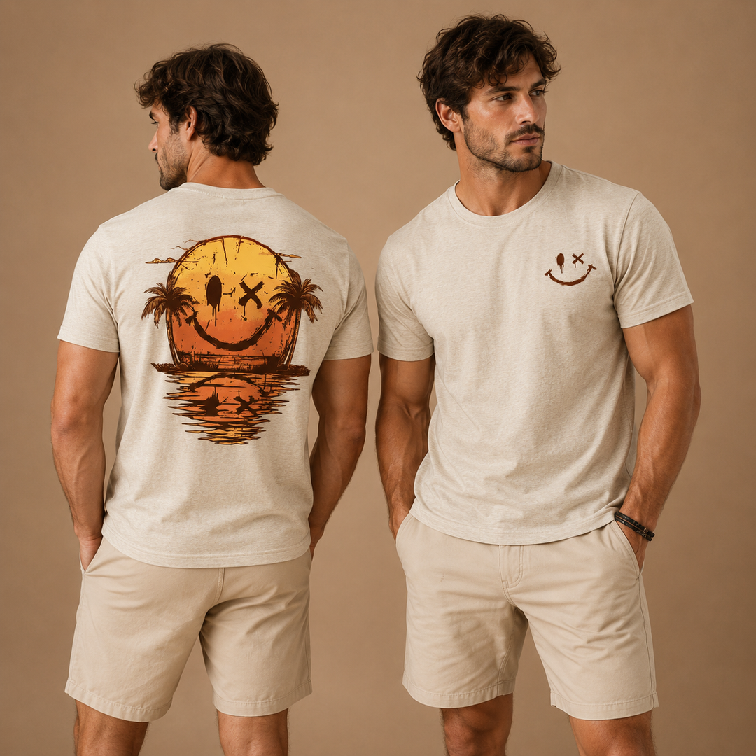 Ryan™|Cotton Summer Smiley T-Shirt
