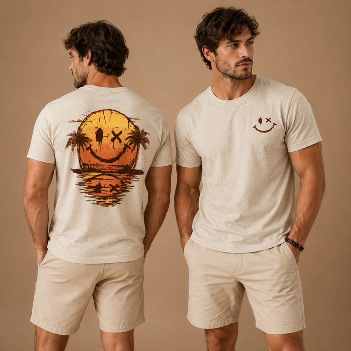 Ryan™|Cotton Summer Smiley T-Shirt