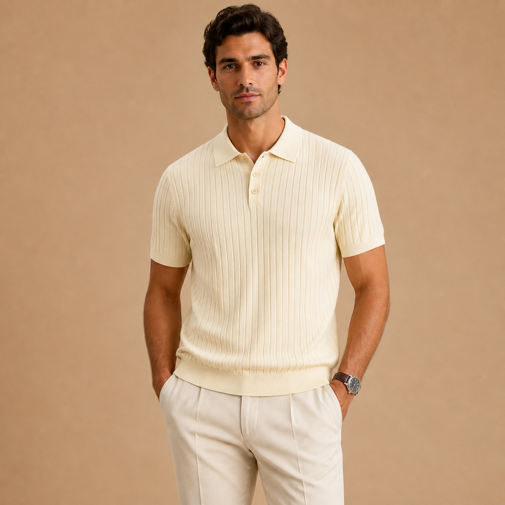 Charlie™|Silk cotton polo