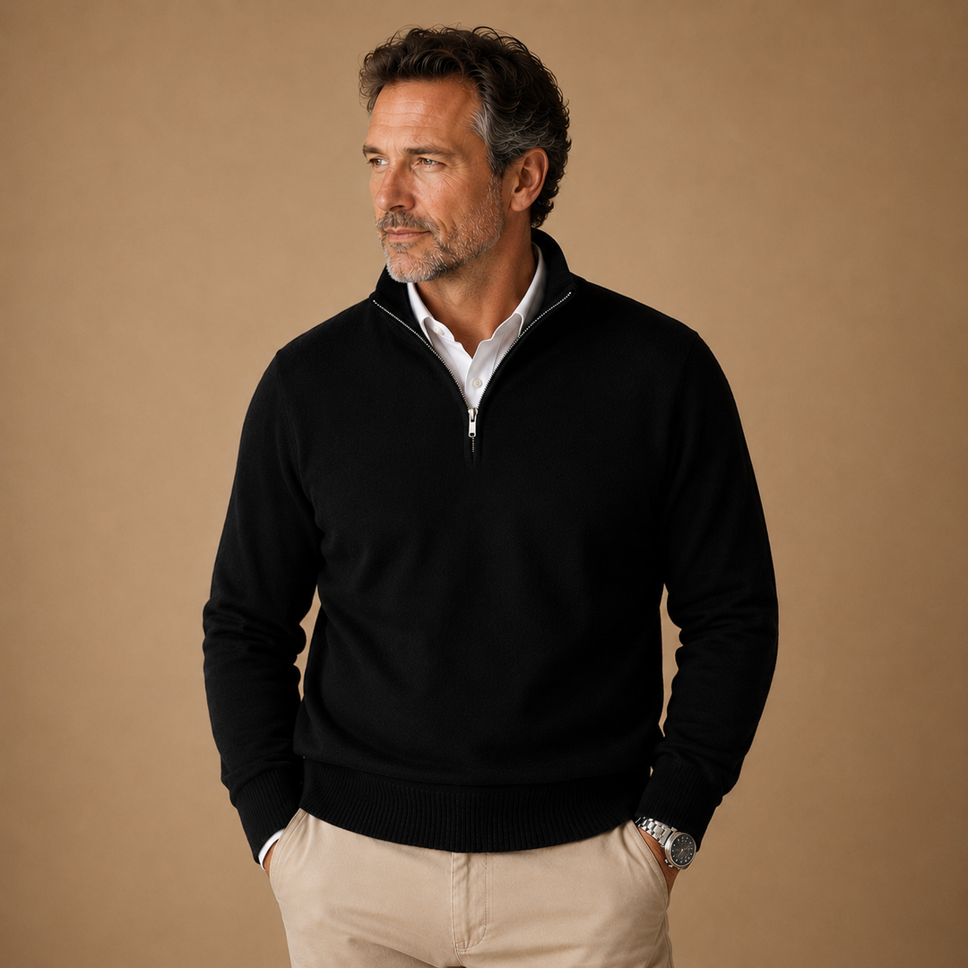 Olie™ | Half-Zip High Neck Sweater