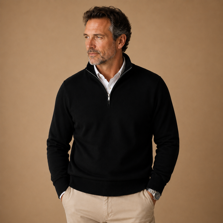 Olie™ | Half-Zip High Neck Sweater