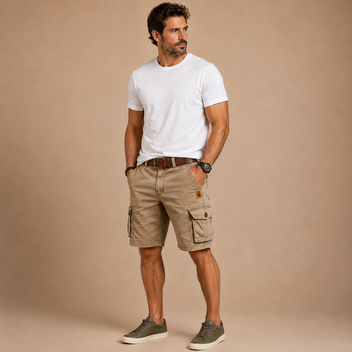Hudson™|Cargo Shorts with 6 Pockets