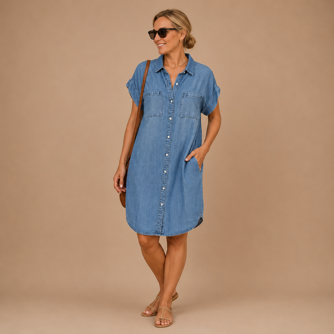 Everly™|Denim Dress